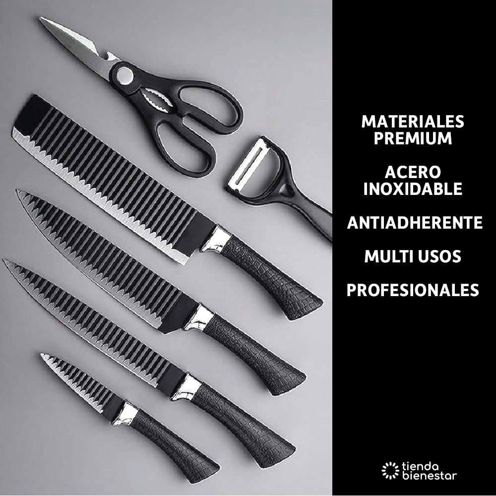 Set x 6 Cuchillos Profesionales