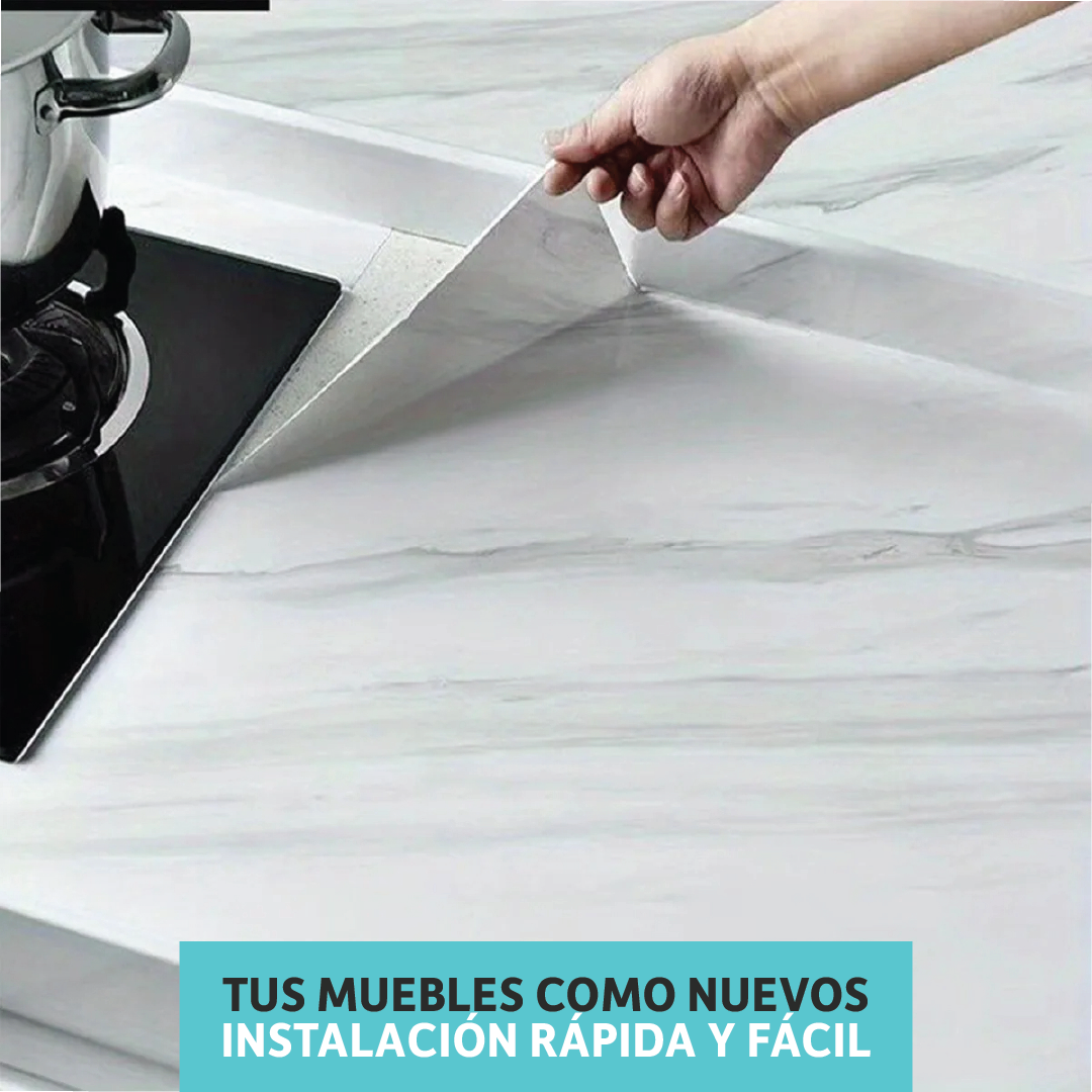 Papel Mármol Adhesivo - Rollo de 200x60 cms